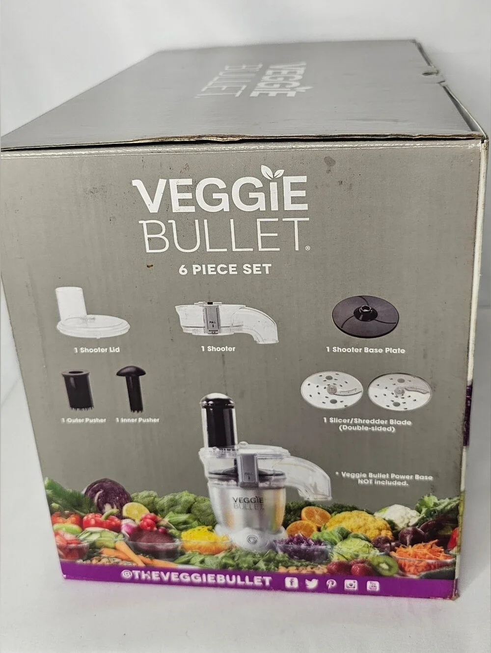 Veggie Bullet Food Processor Spiralizer + BONUS Blender Kit & 3 Extra Blades